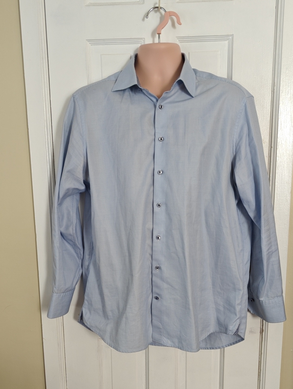 Stenstroms Premium Heritage Woven Button Down Dress Shirt Genuine Pearl Buttons